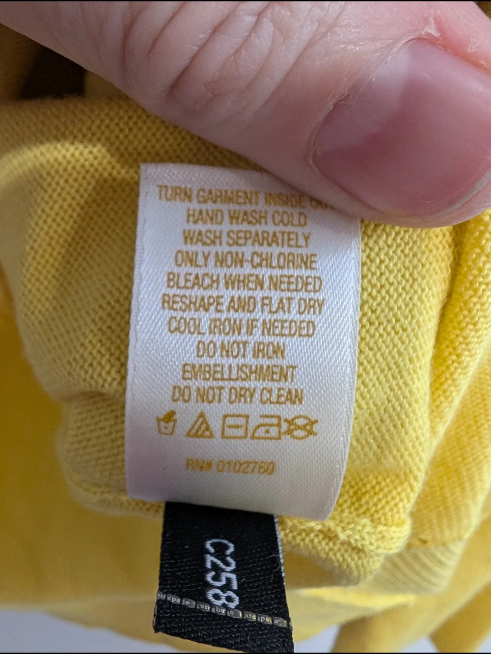 Kate Spade Kati Cardigan Scoop-Neck Yellow 100% Cotton Beading Size Medium
